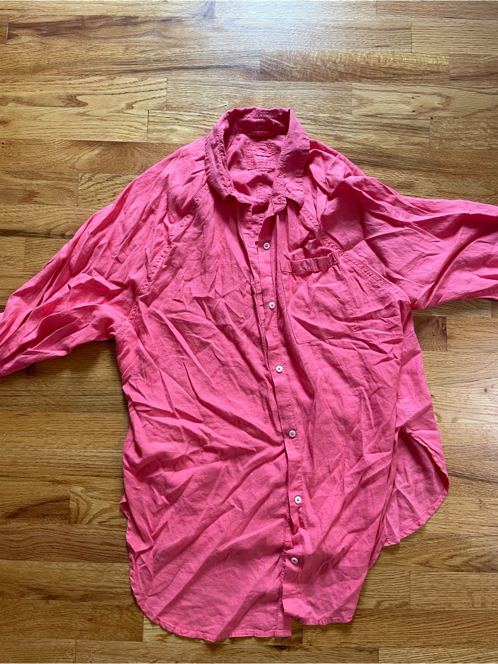 aerie Men's Button-Down Shirt in Coral